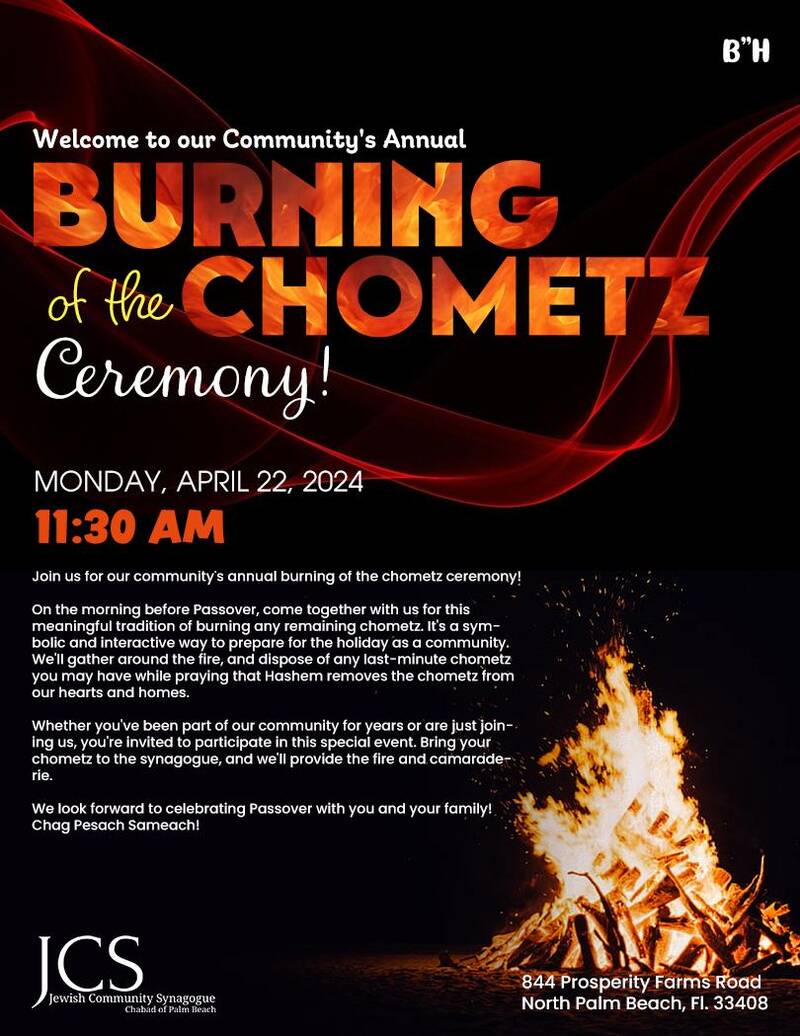 Banner Image for Burning of the Chometz Ceremony