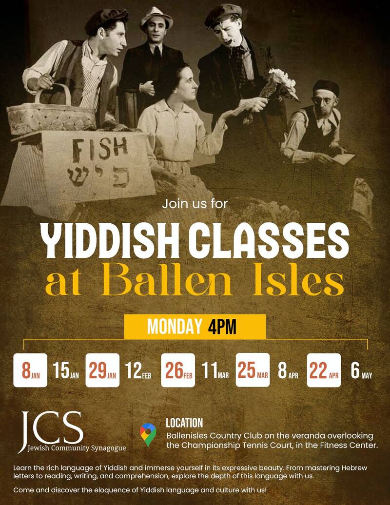 Banner Image for Yiddish Class at BallenIsles
